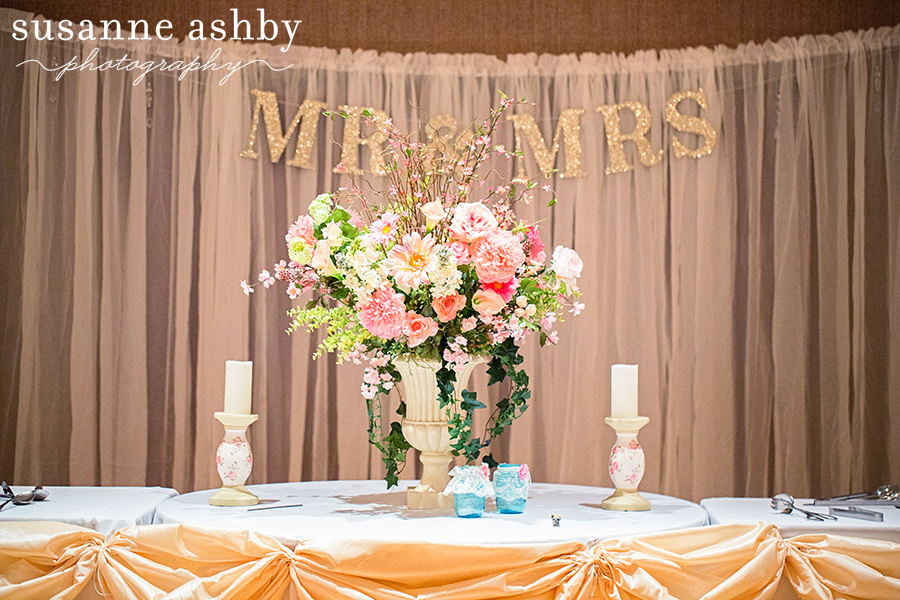 wedding reception details Monterey Bay Area