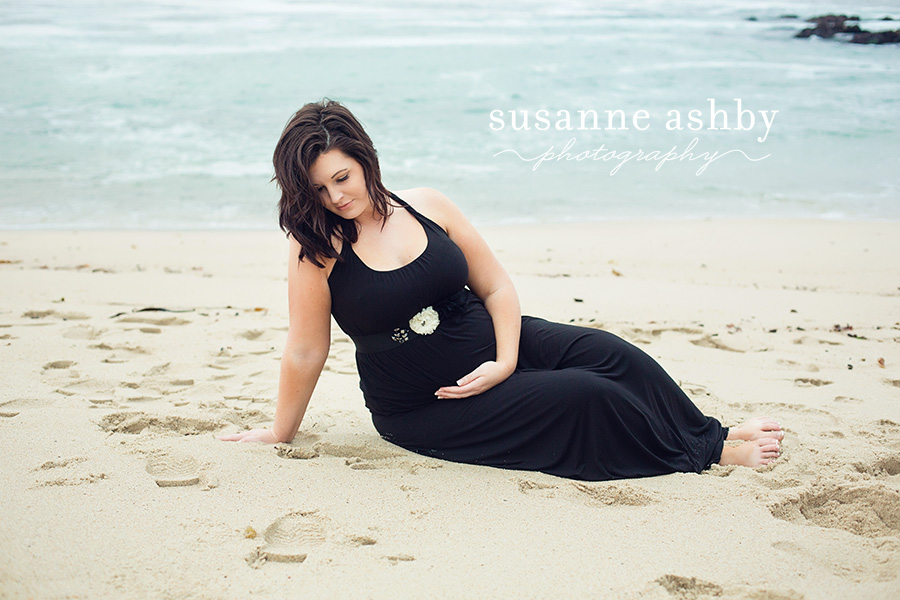 Carmel beach maternity portraits photographer
