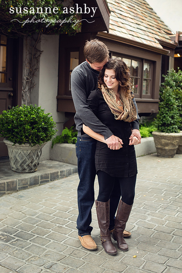 downtown Carmel-by-the-Sea engagement
