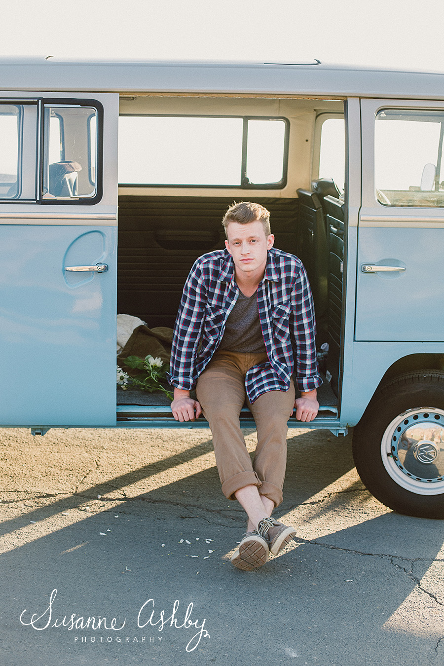 VW bus Monterey styled editorial shoot
