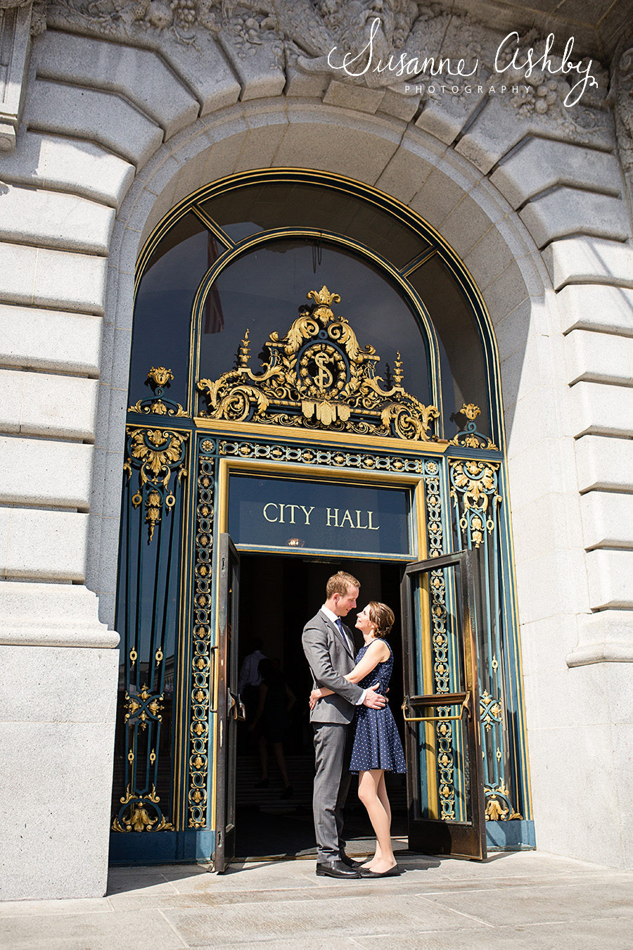 San Francisco city hall elopement portraits