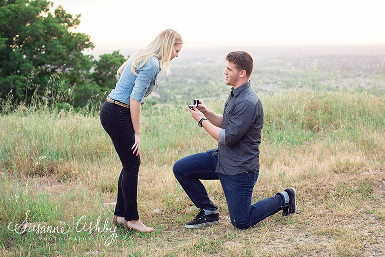 Sacramento wedding photographer El Dorado Hills proposal