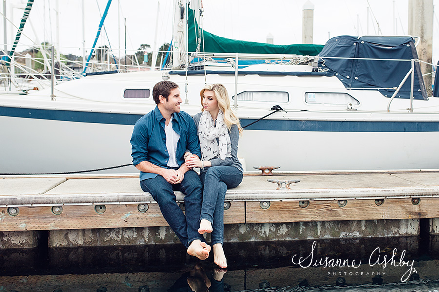 Nautical inspired engagement session Monterey